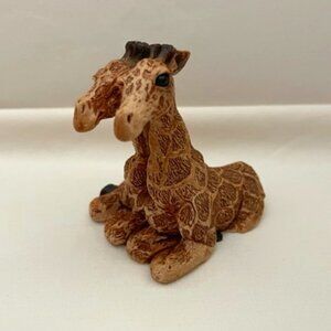 Vintage Snuggling Miniature Giraffes Figurine
